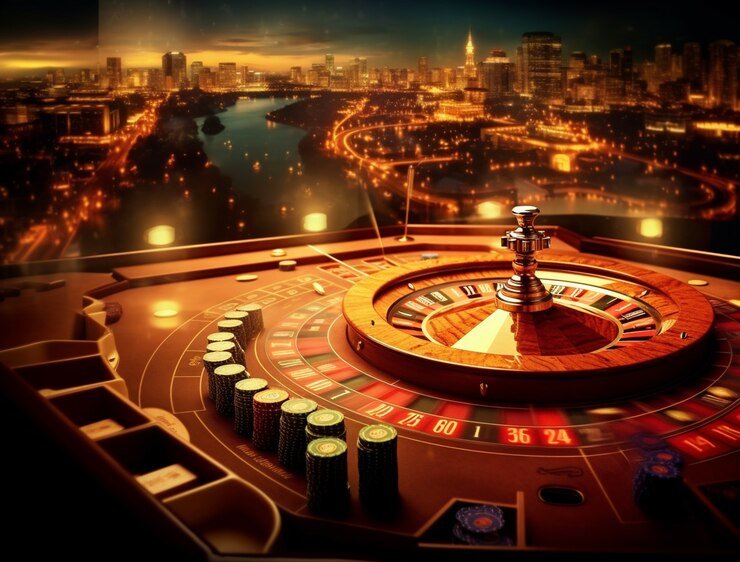 Meja baccarat live dealer dominator dengan tampilan multi-kamera di layar ponsel